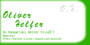 oliver helfer business card